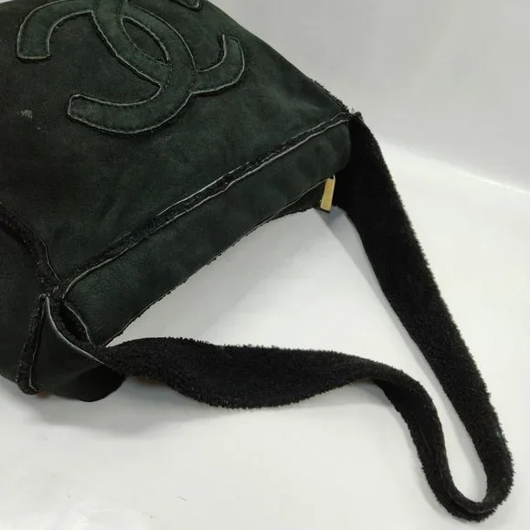 Auth Chanel Shoulder Bag Black Suede #43394C38 - Picture 4 of 9